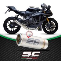 SC-Project ท่อไอเสียสำหรับ YAMAHA YZF R1 (2020 - 2022) - R1M | CR-T Muffler, Titanium (mesh on exit pipe)