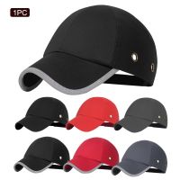 +【； Women Men Safety Hat Adjustable Buckle Baseball Bump Cap Solid Head Protection Breathable Lightweight Workplace Durable Hard