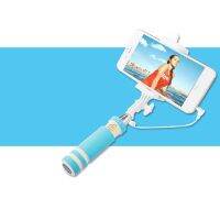 Mini Selfie Stick with Button Wired Cotton Material Handle Monopod Universal for Mobile Phone Selfie Sticks