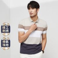 Shanshan summer mens short-sleeved polo shirt simple fashionable casual versatile striped top