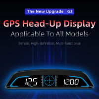 Gps Hud จอแสดงผลรถ Hd เครื่องวัดความเร็วดิจิตอล,เครื่องวัดระยะทางทั่วไปพร้อมระบบตรวจจับแสงปรับได้【fast】