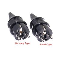 European Schuko 16A Power Plug IP44 Industry France/Germany Connector EU 2 Round Pins Adapter Type F AC Electrical Power E-012x