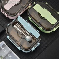✹✒ 1pc 1000ML Stainless Steel Lunch Box With Tableware2 Grids Portable Multifunction Hermetic Bento Box For Children Adults