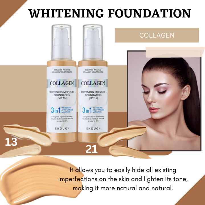 ORIGINAL 3IN1 COLLAGEN WHITENING MOISTURE FOUNDATION SPF15, Whitening ...