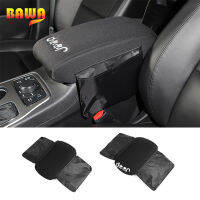 BAWA Armrests Pads Cover Accessories for Jeep Grand Cherokee 2011+ Cloth Multifunctional Armrest Box Cover Accessories