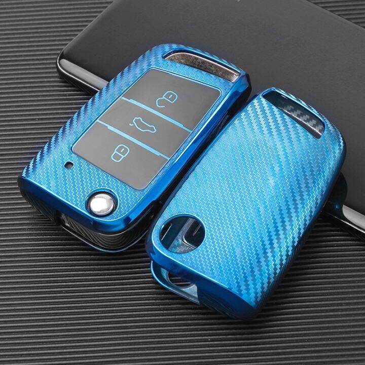 huawe-tpu-car-key-case-cover-holder-for-vw-volkswagen-tiguan-golf-7-mk7-polo-for-skoda-kodiaq-rapid-octavia-key-chain-ring-protector