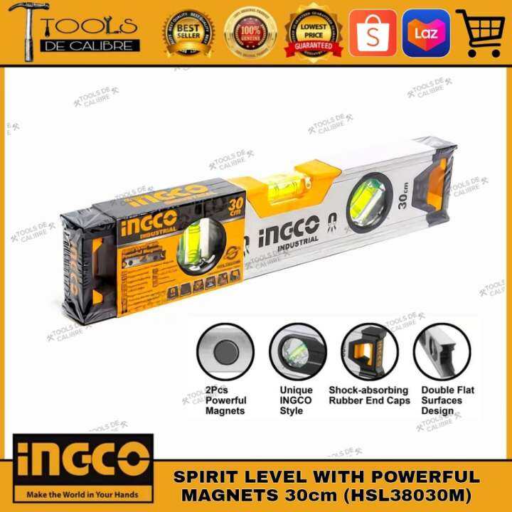 Ingco Original Magnet Spirit Level With Powerful Magnet 30cm Hsl38030m Lazada Ph