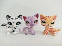 3ชิ้น/ล็อต LPS Toy Pet Shop Cat #1498 #933 #1415 Littlest Pet Shop Kid Toy