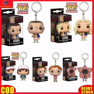 LeadingStar RC Authentic Funko Pop Keychain Stranger Things Dustin Eleven with Eggo Barb Action Figure Keyring