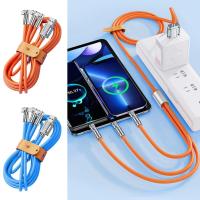 180 Degree Rotation Super Fast Charging Zinc Alloy Three One Cable 120W In Machine Pole One Data Passenger Passenger Drag T J4T5