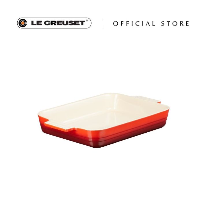 Le Creuset Rectangular Dish w/ Platter Lid (Cherry)