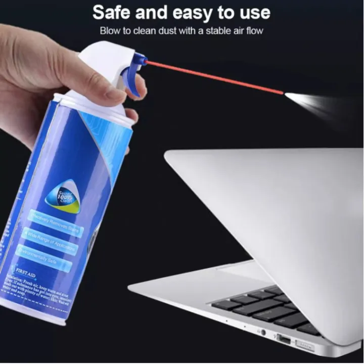 【37mdkGIV】Canned Air Duster Spray 400ml Compressed Air Cleaning