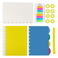 1set Mushroom Hole Notebook A5 Cover Notebook 60 Sheets Dot Grid Paper Binding Disc Daily Writing Planner Office School Supplies