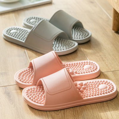 【select_sea】รองเท้าสลิปเปอร์ รองเท้าใส่ในบ้าน  รองเท้าแตะนวด รองเท้ากันลื่น รองเท้านวด