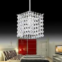 Modern simple iron crystal chandelier led lamp high quality LED lighting crystal chandeliers led E27 lustre pendantdroplight