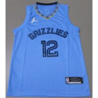 【5 Styles】2022 New 2023NBA Jerseys Memphis Grizzlies 12# JA MORANT Blue Basketball Jersey