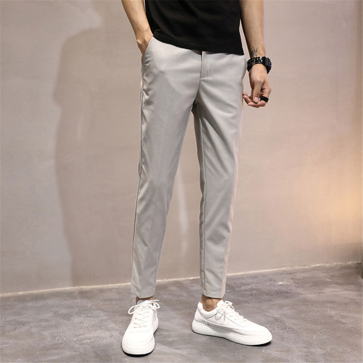 พร้อมส่ง-men-fashion-slack-pants-7-color-2009-กางเกงสแล็คชาย-กางเกง5ส่วนชาย-กางเกงเกาหลีชาย-กางเกงขายาวผช-กางเกงแสลคชาย-กางเกงชายขายาว-กางเกงสเลคชาย