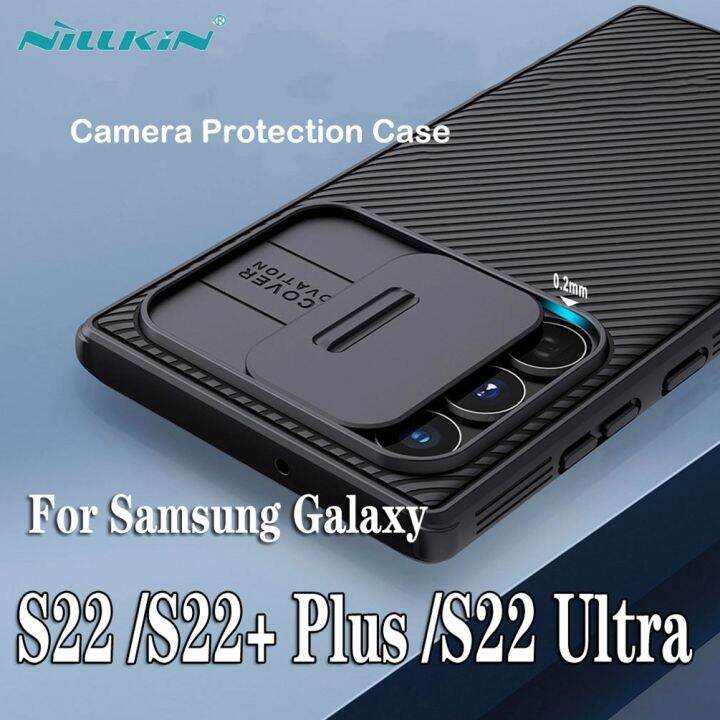 สำหรับ-galaxy-s22อัลตร้ากรณี-nillkin-camshield-pro-สไลด์เลนส์กรณีเกราะเชลล์-f-rosted-โล่สำหรับ-s22-บวกปก