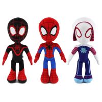 32CM Anime Spiderman Into the Spider-Verse Gwen Dolls Soft Stuffed Kids