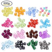 500g 10mm Transparent Acrylic Beads Mixed Color Faceted Cube Loose Spacer Beads for Jewelry Making DIY Handmade Bag Wholesale Vacuum Cleaners Accessor