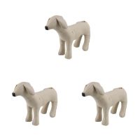 Leather Dog Mannequins Standing Position Dog Models Toys Pet Animal Shop Display Mannequin