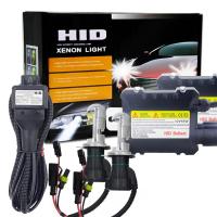 AutoAccessories 55W H4/HB2/9003 6000K HID Xenon Light Conversion Kit with High Intensity Discharge Alloy Ballast, White