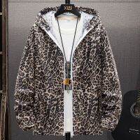 【CC】 2023 Leopard Jacket Men Hooded Windbreaker Protection Clothing Male Fishing Hunting Size 5XL 6XL 7XL