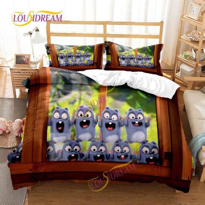 hot-print-grizzy-and-the-lemmings-duvet-cover-set-four-three-piece-soft-bed-sheet