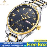 [COD] DOIT Watch for Men Waterproof Stainless Steel Silver/Gold Business Fashion Trend Luminous Calendar Watches High Quality Quartz Analog Elegant Men Wristwatch Luxury Brand Authentic Free with box