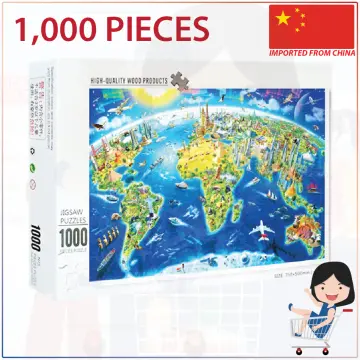 World Puzzle - 1000 pieces | Maps International