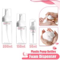 【YP】 50ml/150ml/200ml Foaming Bottle Plastic Mousse Facial Cleanser Refillable shampoo Dispenser