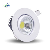 QLTEG หรี่แสงได้ Led ดาวน์ไลท์แสงซังเพดานจุดไฟ3วัตต์5วัตต์7วัตต์12วัตต์ AC85-265V เพดานโคมไฟปิดภาคเรียนแสงในร่ม4000พัน