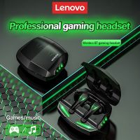 Lenovo หูฟังบลูทูธไร้สายอัปเกรด GM1หูฟังสำหรับฟังเพลงเอียร์บัดพร้อมไมโครโฟนเวลาแฝงต่ำหูฟังเล่นเกม HD Hs Call