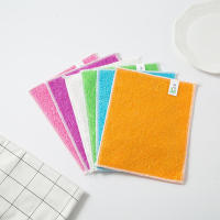 Microfiber Dish Towel Rag Double-Layer Degreasing, Kitchen Cleaning Towel Wiping Table Dish Washing Household Cleaning Supplies