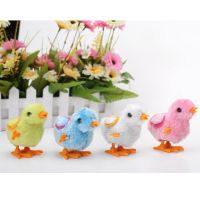 OMB Little Toy Clockwork Chicken Cute Little Toy Stuffed Chicken Chain Clockwork Chick Chicken Kids Toys Random Color Mainan Bayi