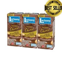 แลคตาซอย โกลด์ซีรีย์ นมถั่วเหลือง ยูเอชที ขนาด180มล แพ็ค 3 Lactasoy Gold Series UHT Soy Milk Size 180 ml Pack 3