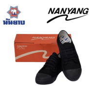 ์Nanyang รองเท้านักเรียน นันยาง สีดำ ครบทุกขนาด size 28-49 รองเท้าผ้าใบนักเรียน รองเท้านันยาง *ออกบิลเบิกโรงเรียนได้*