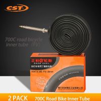 2ชิ้น700C ยางในจักรยาน CST 700 * 18-25C 700 * 25-32C 700 * 19-23C Schrader AV Presta FV Road จักรยานในท่อ