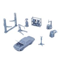 Outland Models Railway Scenery Car Maintenance Accessories Set 1:220 Z Scale