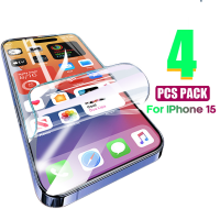 4PCSเต็มรูปแบบป้องกันหน้าจอสำหรับiPhone 15 13 12 11 14 Pro Max Hydrogelฟิล์มiPhone X XR XS 7 8 6 14 15 Plusฟิล์ม-hdfssaa