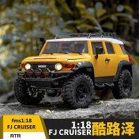 OuYunTingM FMS 1:18 FJ CRUISER จำลอง4WD ไฟฟ้าจำลองรถออฟโรดของเล่นเด็กควบคุมระยะไกลได้แบบเต็มรูปแบบ