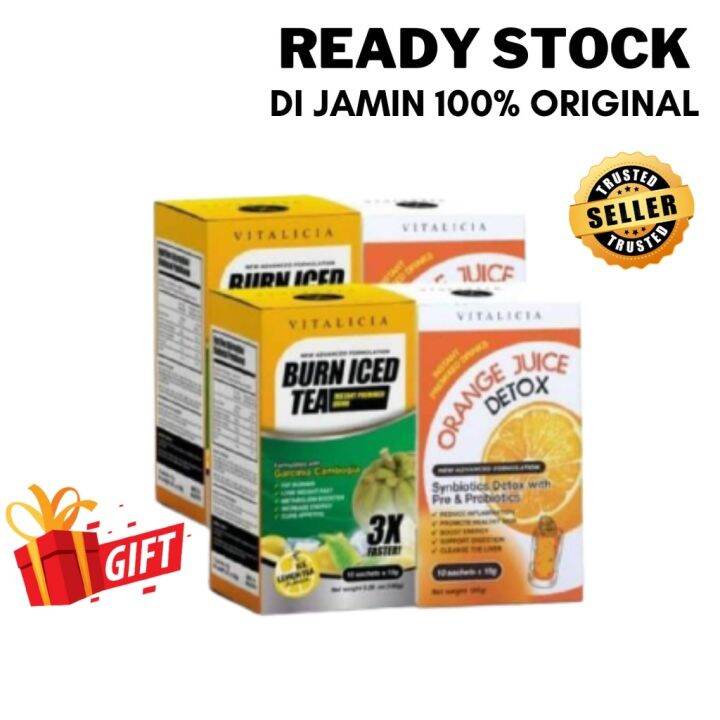 AVENYS BURN ICED TEA (BIT) ORANGE JUICE DETOX (OJD) ORIGINAL HQ Lazada