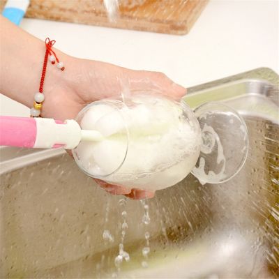 【cw】 Bottle Cleaning Tools Handle Sponge Brushes Non toxic Detachable Glass Washing ！