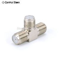 2PCS 2-Way F-Type Combiner TV Coaxial Connectors RF Adapters Joiners   F-KKK tee   F female   3 hole Replacement Parts