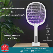 Vợt muỗi thông minh, Vợt muỗi kiêm đèn bắt muỗi tự động 2 in 1