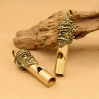 Pure copper retro Dasheng whistle outdoor multi-functional referee whistle keychain pendant wild survival whistle children gift Survival kits