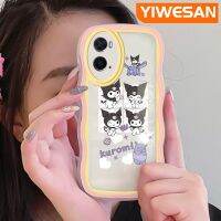 YIWESAN เคสสำหรับ OPPO เคส A36 A76 A96ลายการ์ตูนน่ารักคุโรมิสีสันสดใสเคสโทรศัพท์แบบใสขอบซิลิโคนกล่องกันกระแทกป้องกันเลนส์กล้องเคสนิ่มโปร่งใส