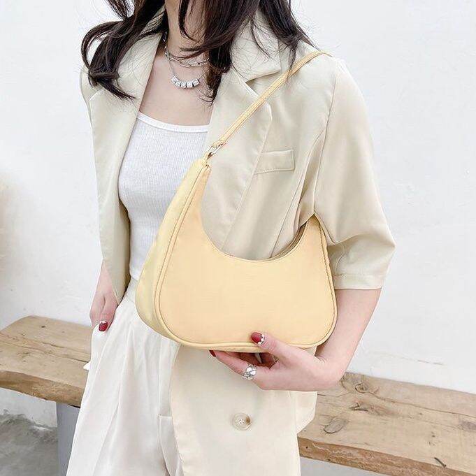 koreafashionshop-kr1731-กระเป๋าผ้าสะพายไหล่แฟชั่นสุดต๊าซสีพาสเทล