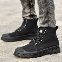 Winter Men Boots Genuine Leather Ankle Boots Black Warm Winter Work Casual Shoes Men Outdoors Military Fur Snow Boots for Men