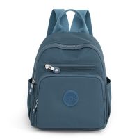 ◄ﺴ Women Casual Backpack Fashion Mini Nylon School Bag for Girls Minimalist Solid Light Weight Small Travel Backpacks Mochilas